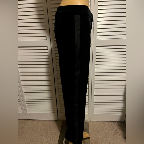 Pretty Belle Vere size 8 black velvet tuxedo look pants NWT - Picture 3 of 7